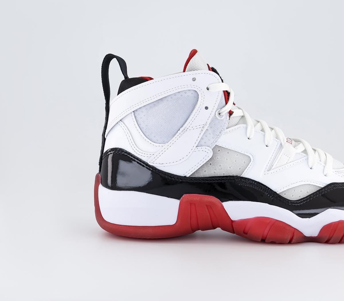 JordanTwo Trey TrainersWhite Black Gym Red