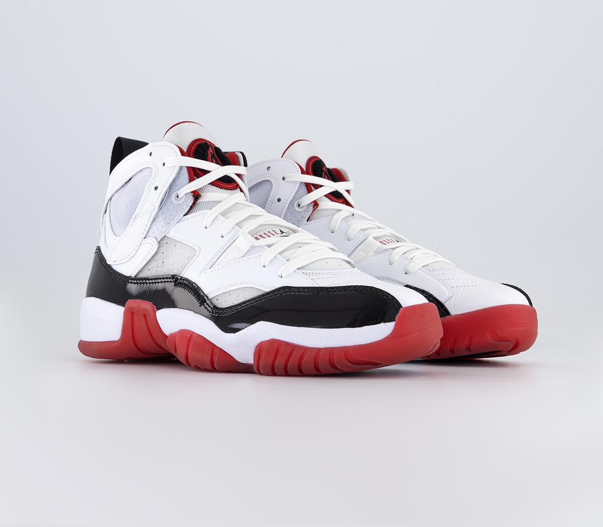JordanTwo Trey TrainersWhite Black Gym Red