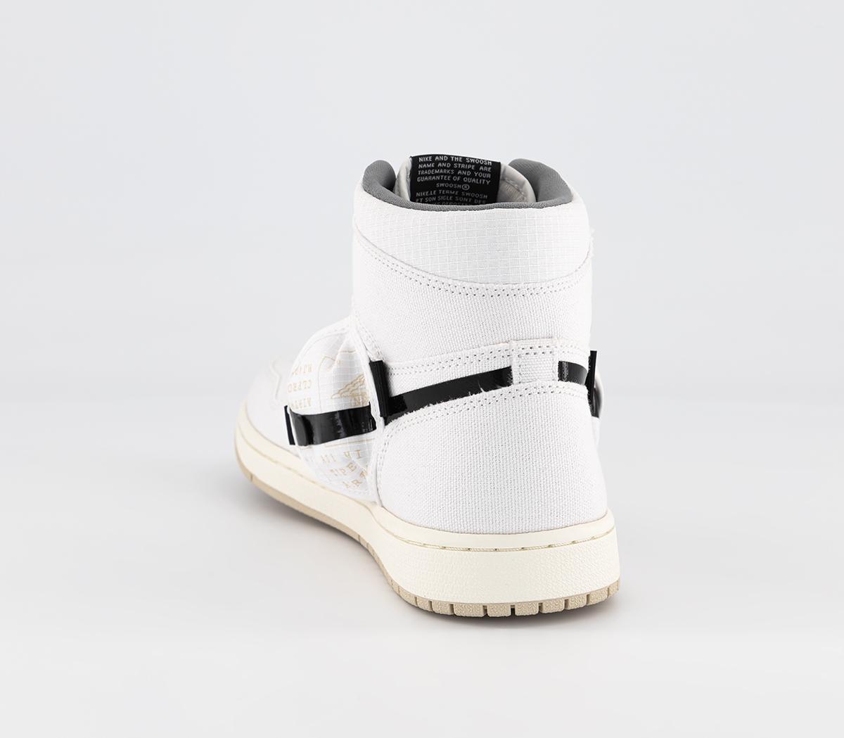 JordanAir Jordan 1 Utility TrainersWhite Neutral Indigo Light Bone