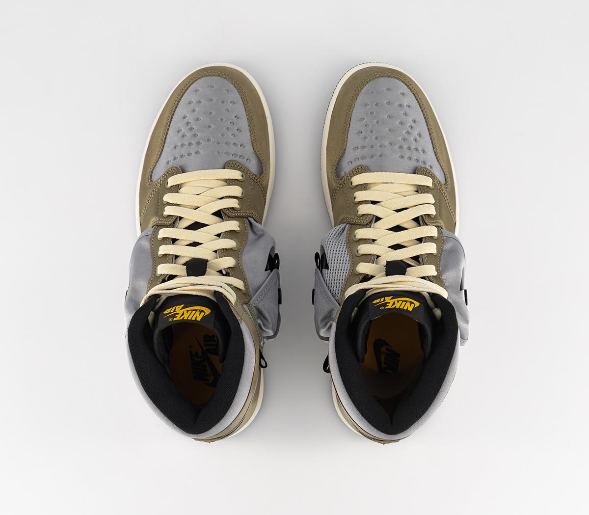 JordanAir Jordan 1 Utility TrainersNeutral Olive Taxi Light Steel Grey Black