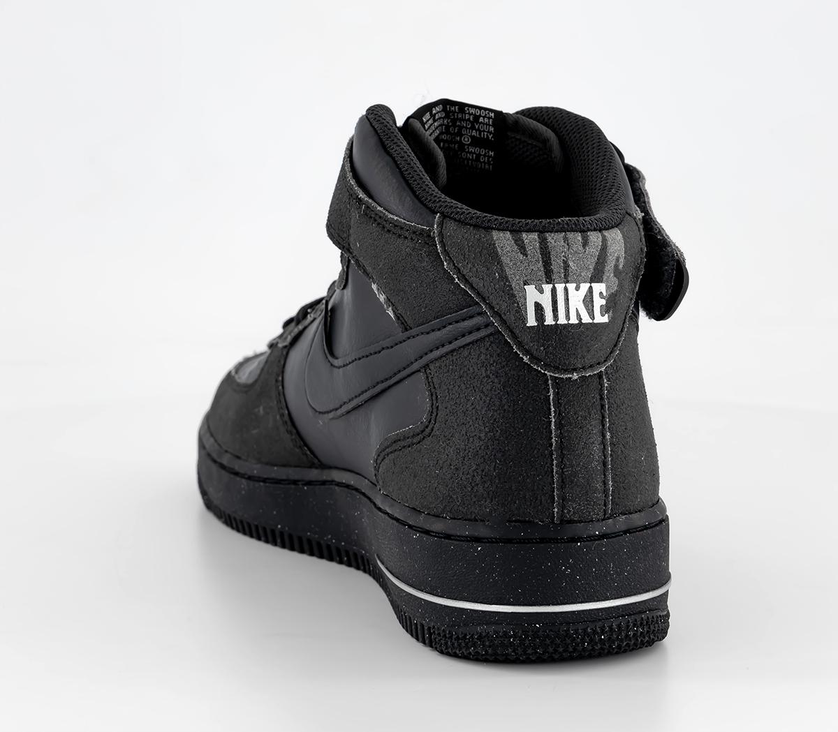 NikeAir Force 1 Mid 07 TrainersOff Noir Black Light Smoke Grey