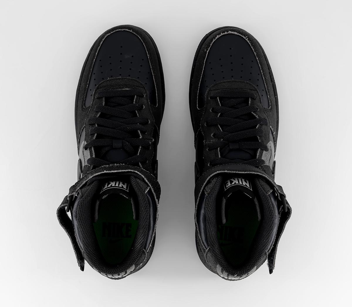 NikeAir Force 1 Mid 07 TrainersOff Noir Black Light Smoke Grey