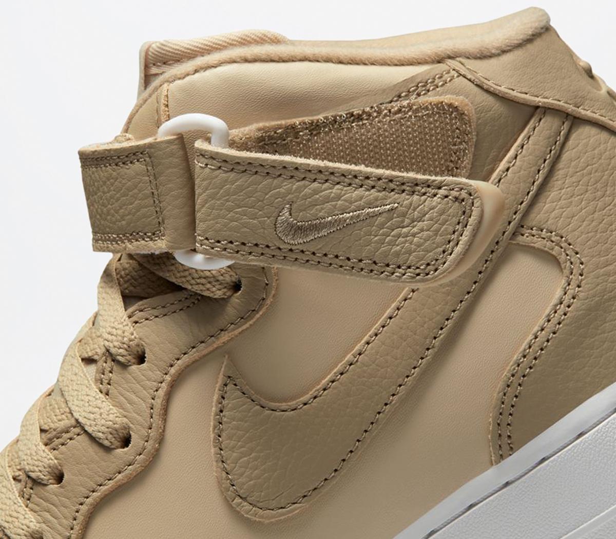 Nike Air Force 1 Mid 07 Trainers Limestone Rattan Summit White Gum