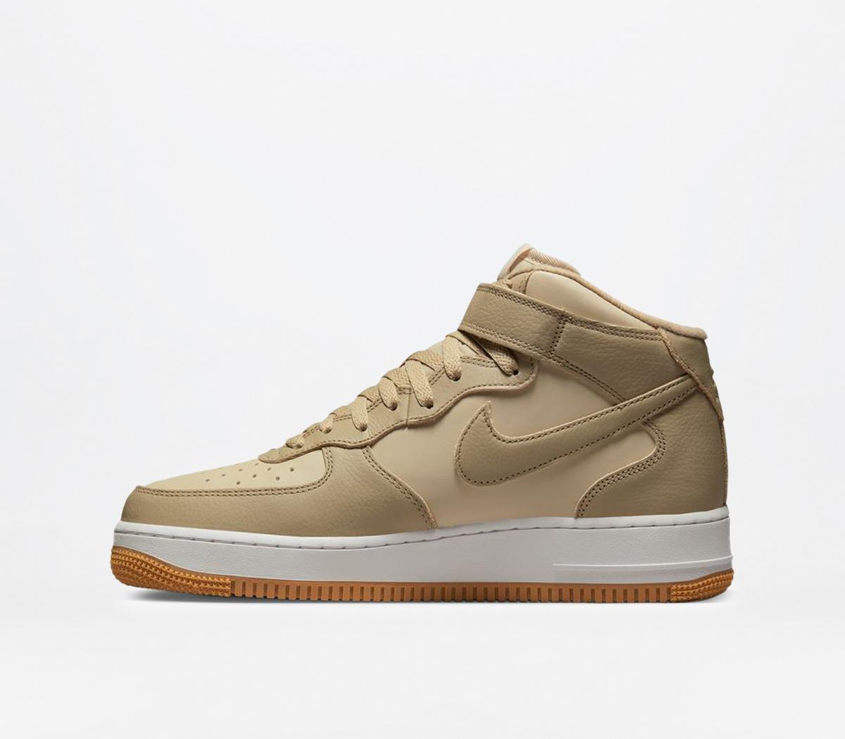 NikeAir Force 1 Mid 07 TrainersLimestone Rattan Summit White Gum Yellow