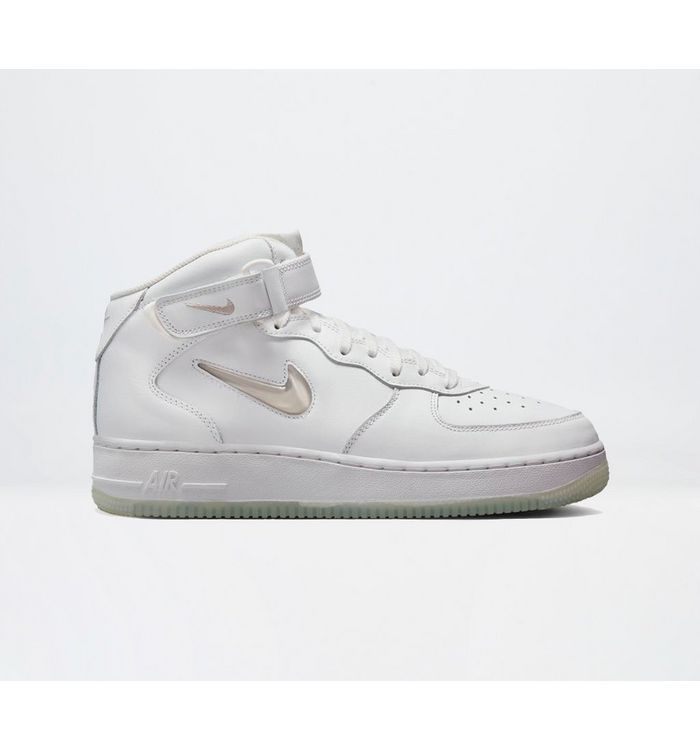 Nike Air Force 1 Mid 07 Trainers Light Bone Summit White In Natural
