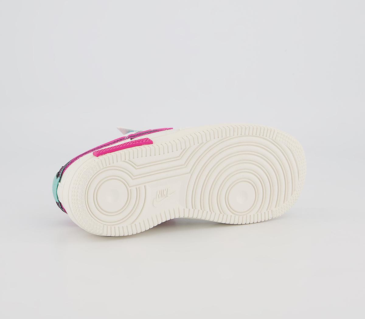 Nike Air Force 1 Fontanka Ps Trainers Nike Air Force 1 Fontanka Ps Trainers Sail Pink Prime Washed Teal Sangria