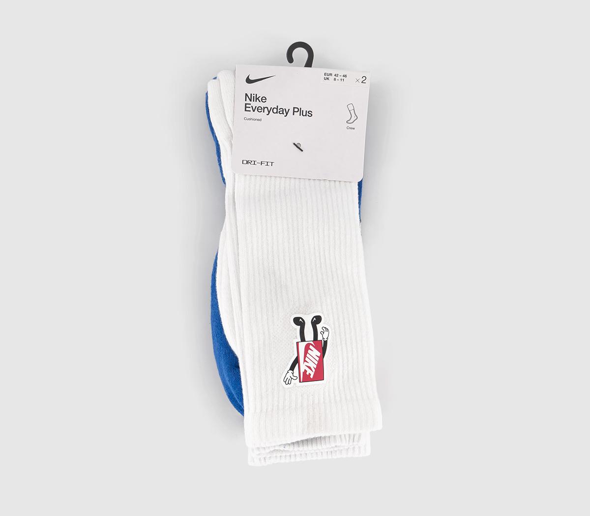 NikeCrew Socks 2 Pairs NikeCrew Socks 2 PairsWhite Logo