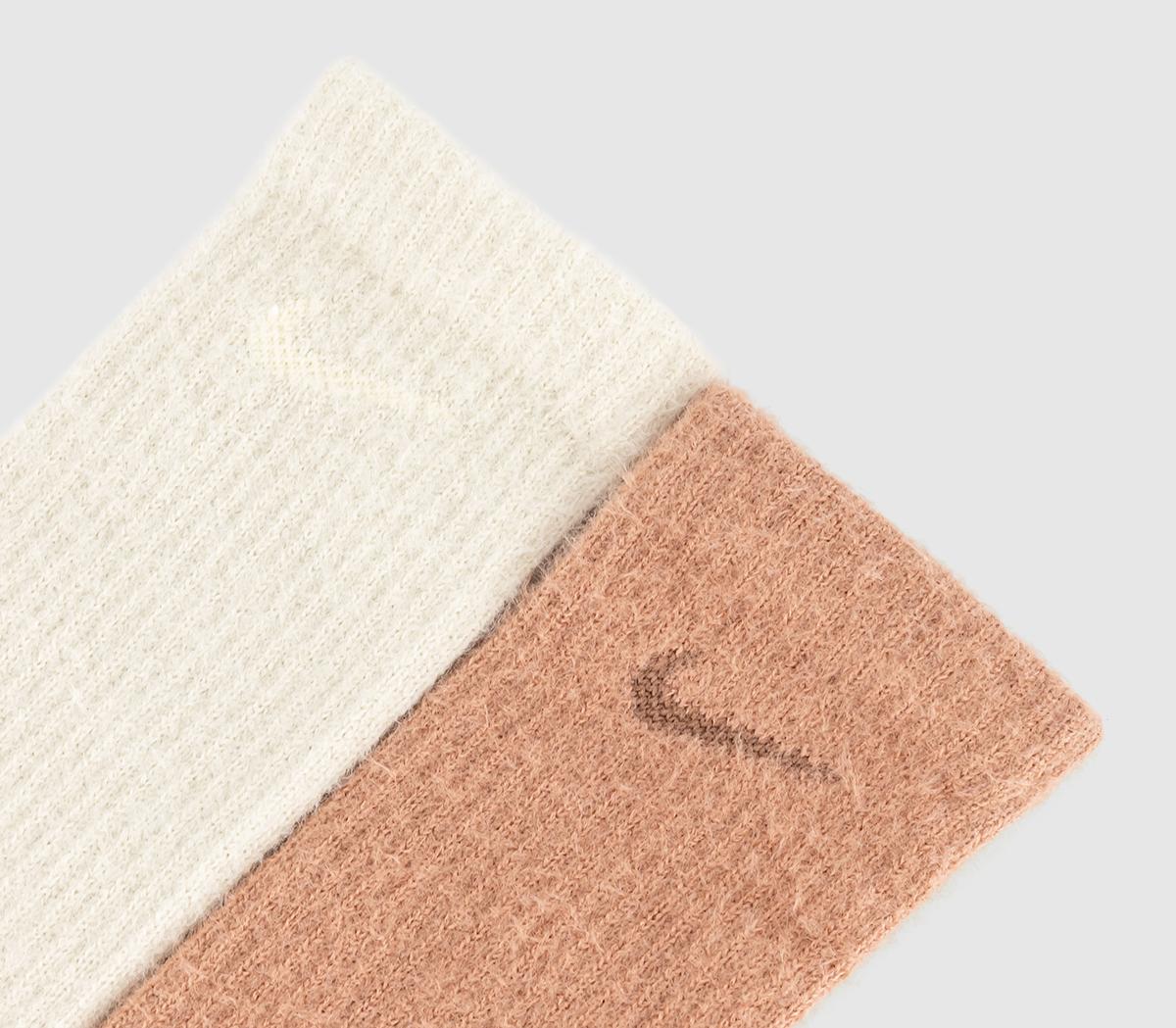 NikeCrew Socks 2 PairsPearl Pink