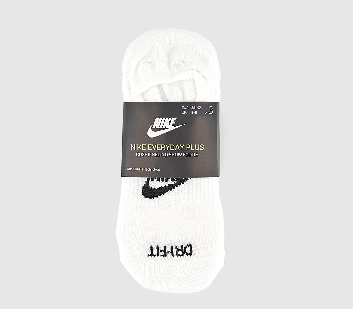 Nike Nike Footie Socks White Black - Accessories