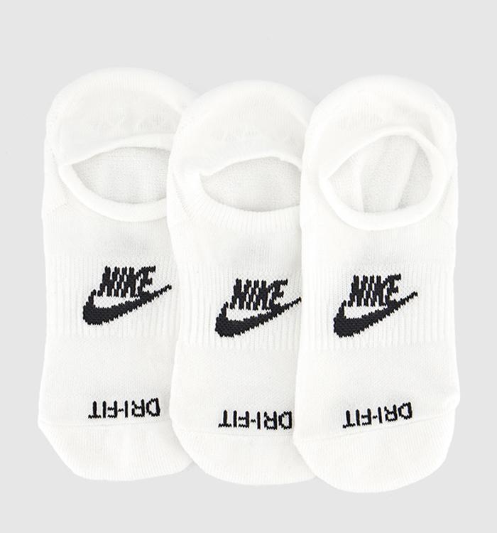 Nike Nike Footie Socks White Black
