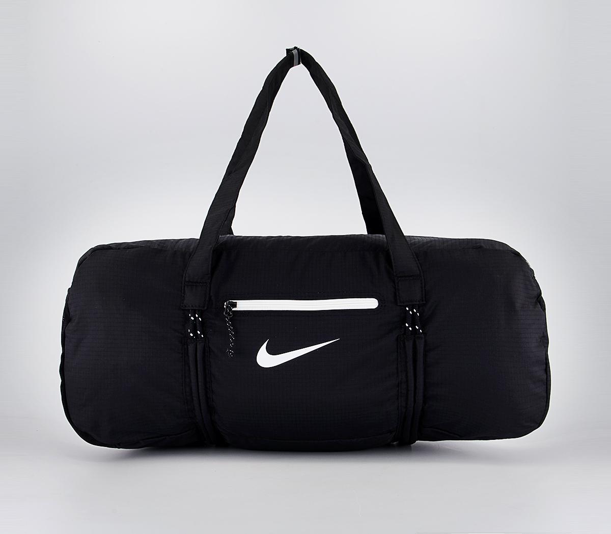 NikeStash Duffle BagBlack Black White