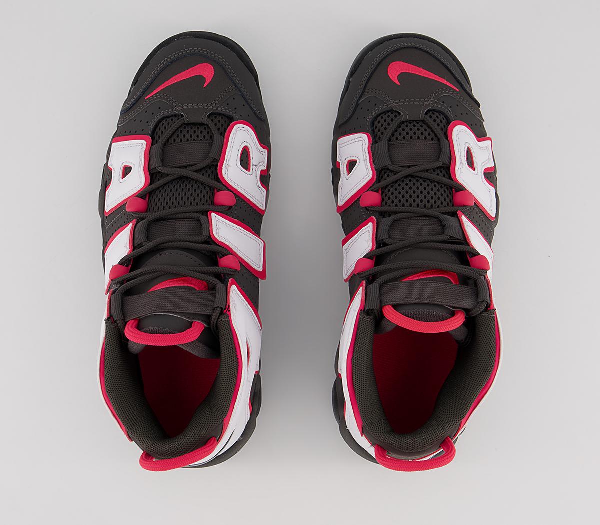 Nike Air More Umtempo Gs Trainers Nike Air More Umtempo Gs Trainers Medium Ash White Black Green Red