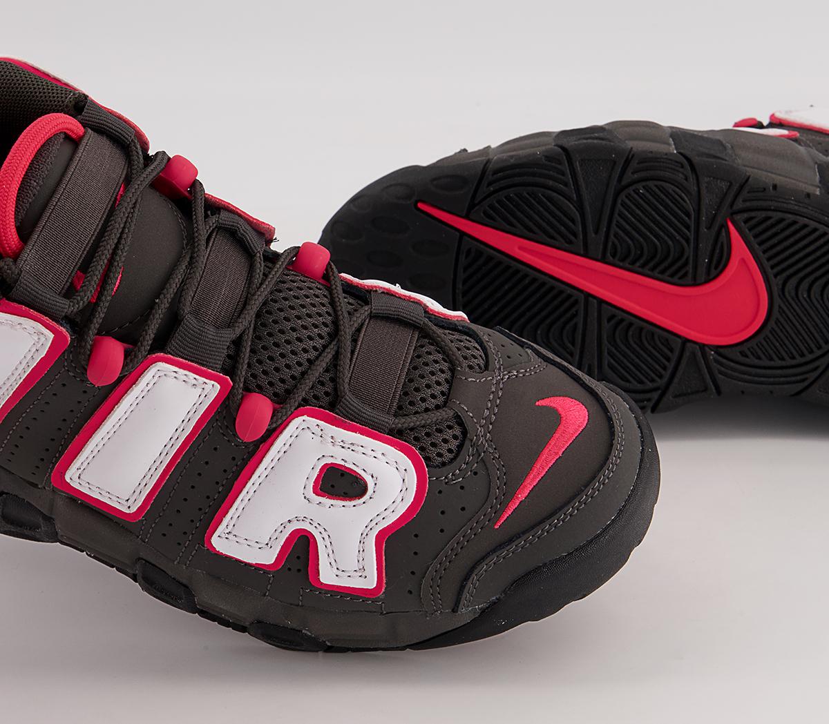 Nike Air More Umtempo Gs Trainers Nike Air More Umtempo Gs Trainers Medium Ash White Black Green Red