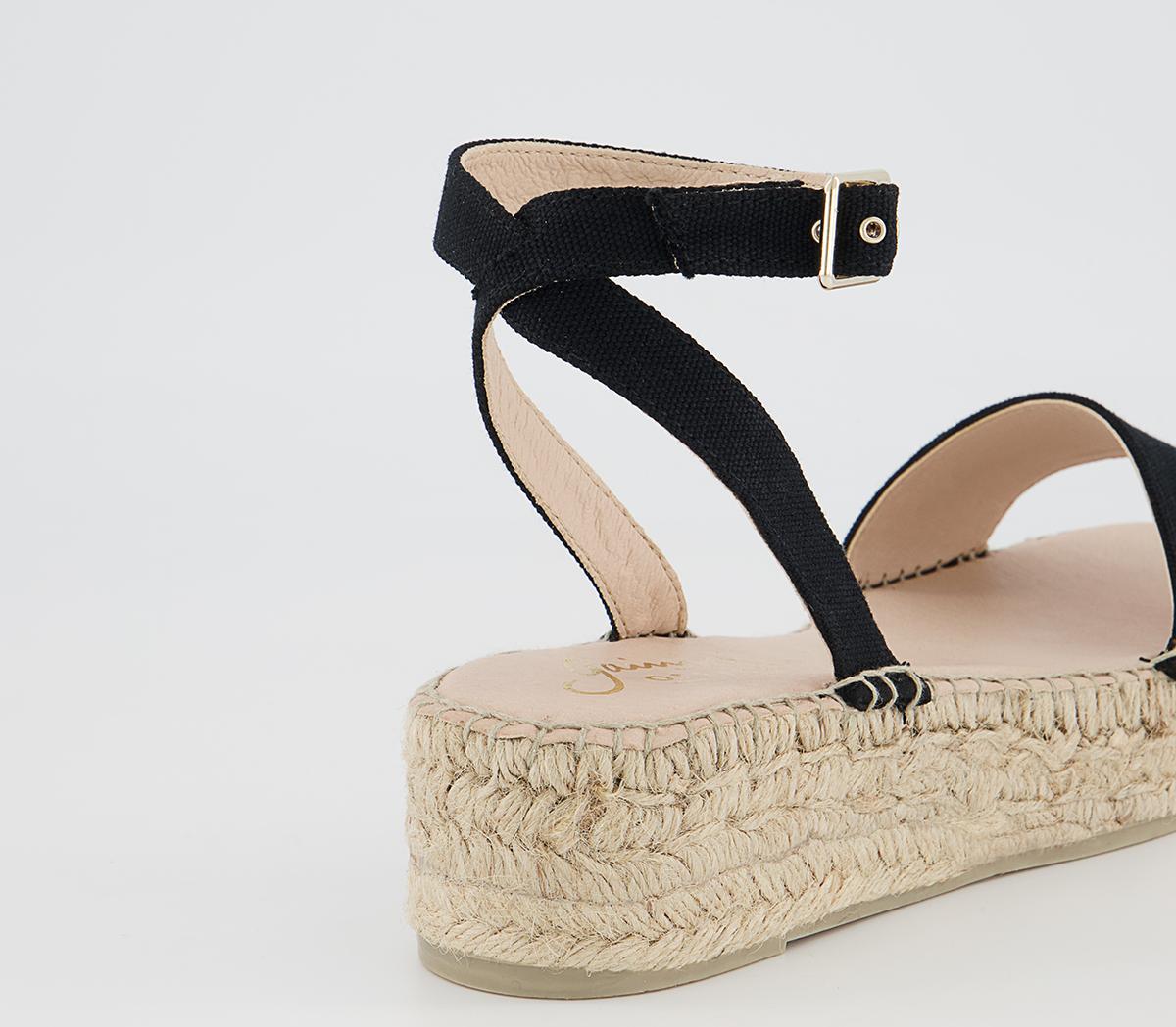 Gaimo for OFFICE Bell Sandals Gaimo for OFFICE Bell Sandals Black Canvas