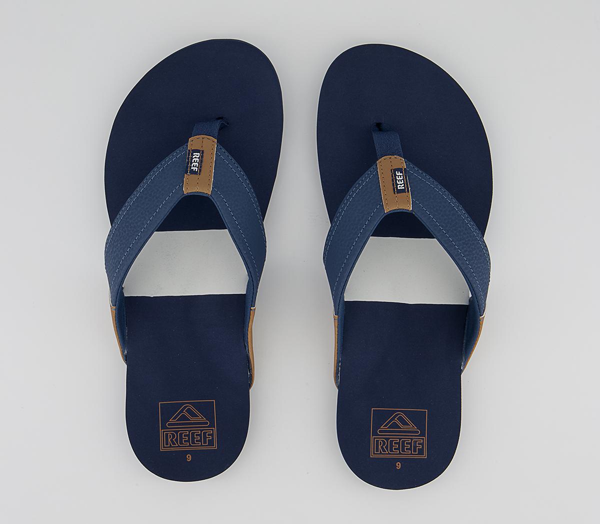Reef Reef Tri Newport Flip Flops Reef Reef Tri Newport Flip Flops Navy White