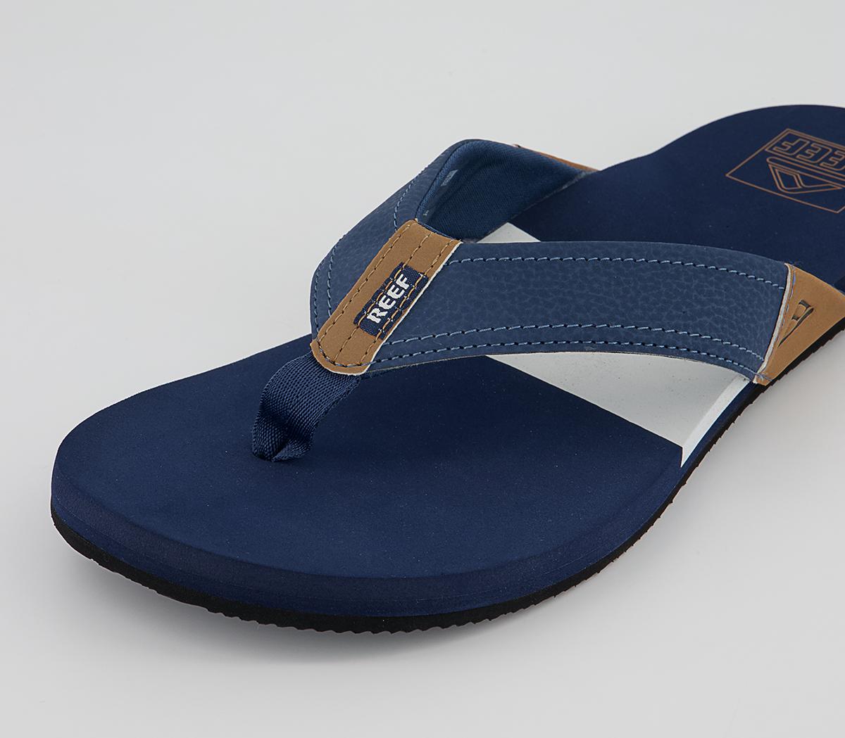 Reef Reef Tri Newport Flip Flops Reef Reef Tri Newport Flip Flops Navy White