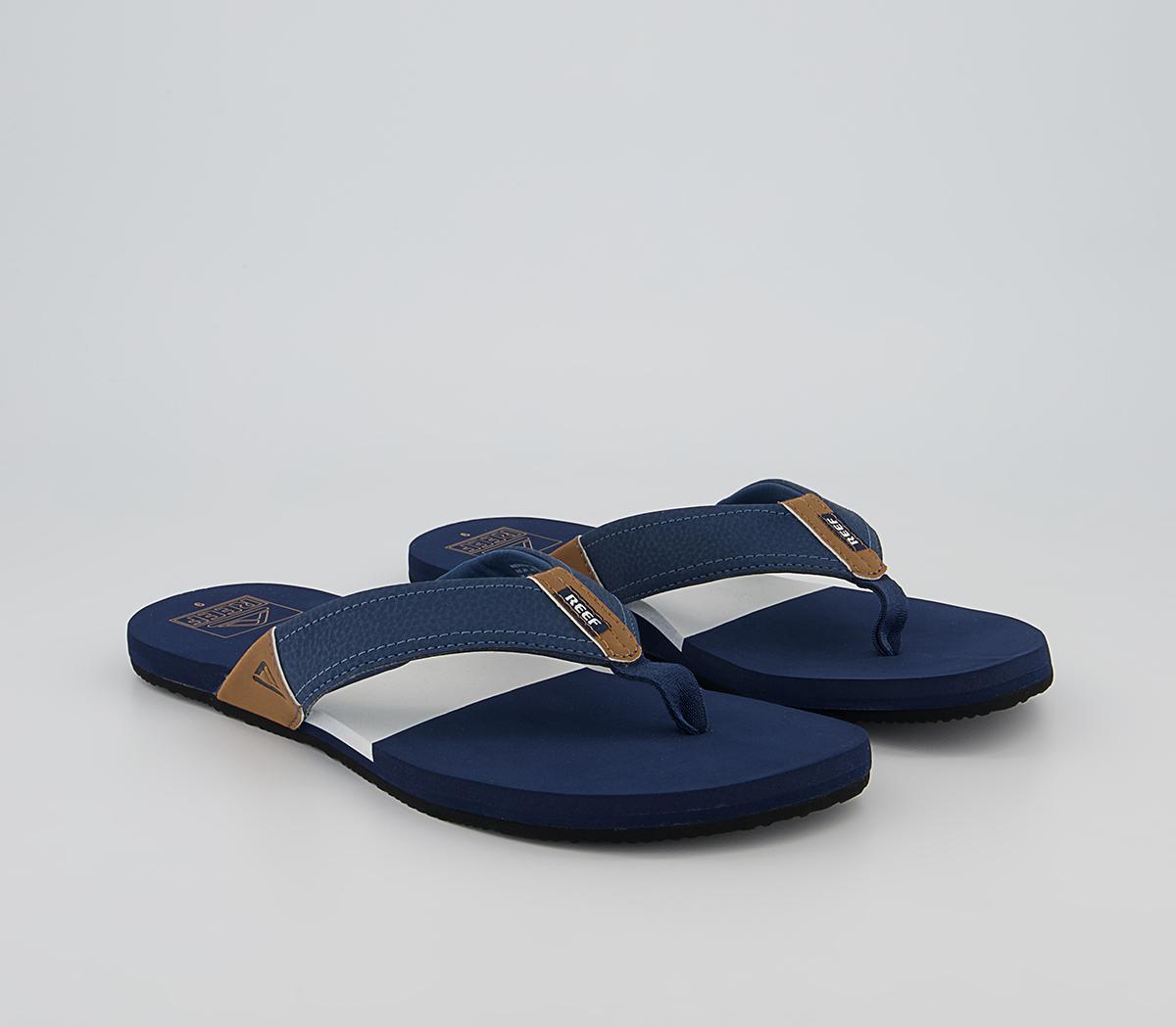 Reef Reef Tri Newport Flip Flops Reef Reef Tri Newport Flip Flops Navy White
