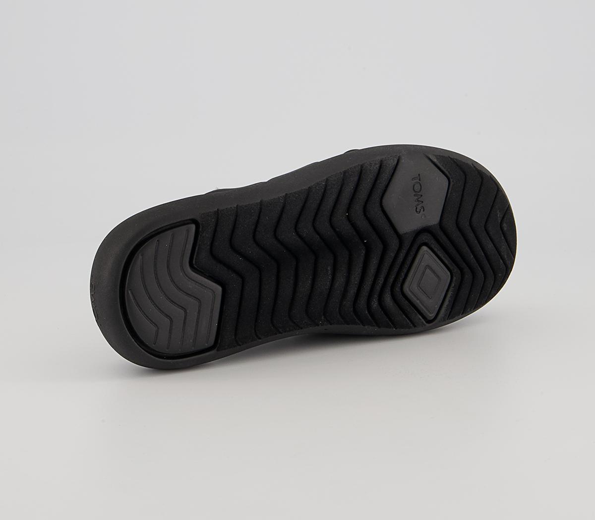TOMS Mallow Crossover Slides TOMS Mallow Crossover Slides Black Repreve Jersey
