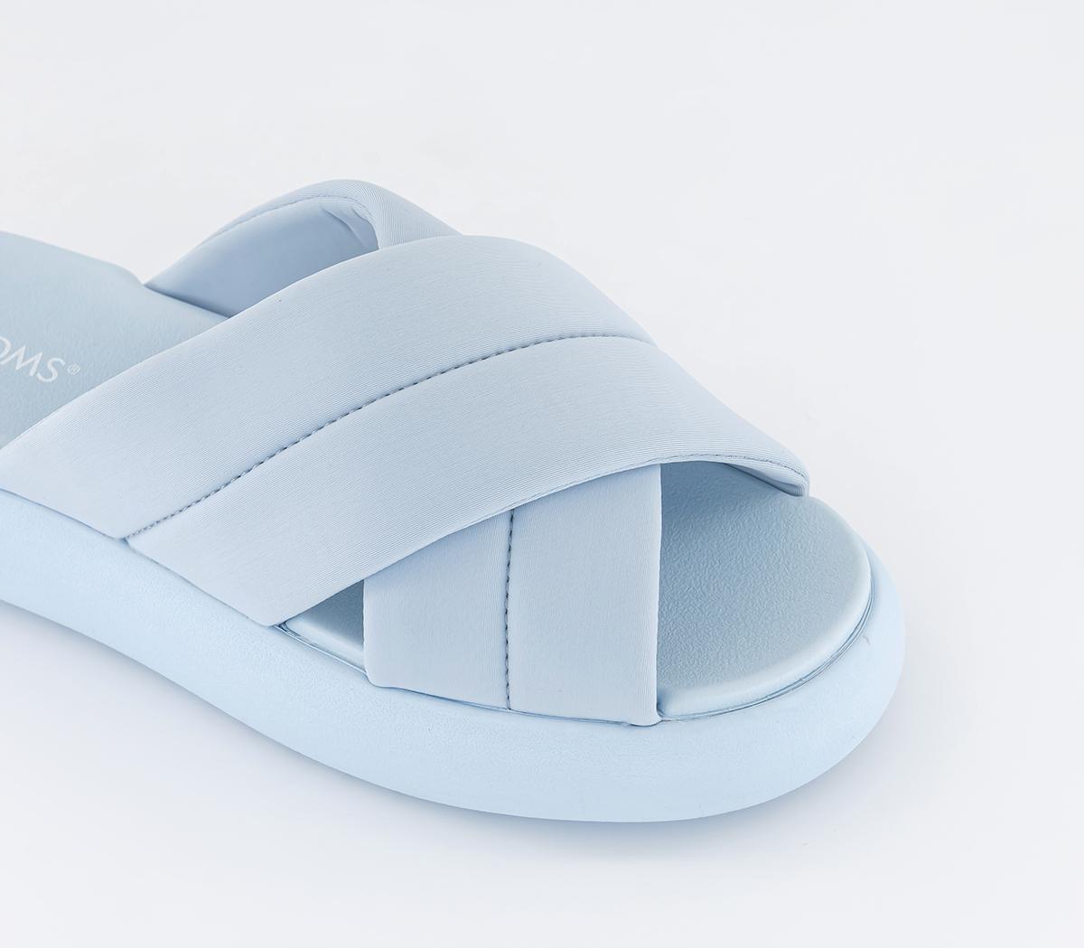 TOMS Mallow Crossover Slides TOMS Mallow Crossover Slides Pastel Blue