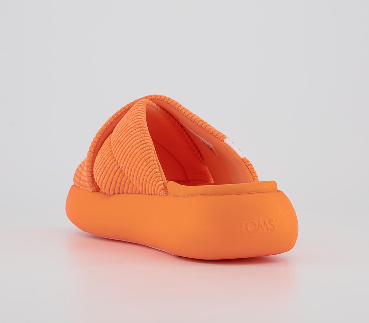 TOMS Mallow Crossover Slides TOMS Mallow Crossover Slides Neon Orange