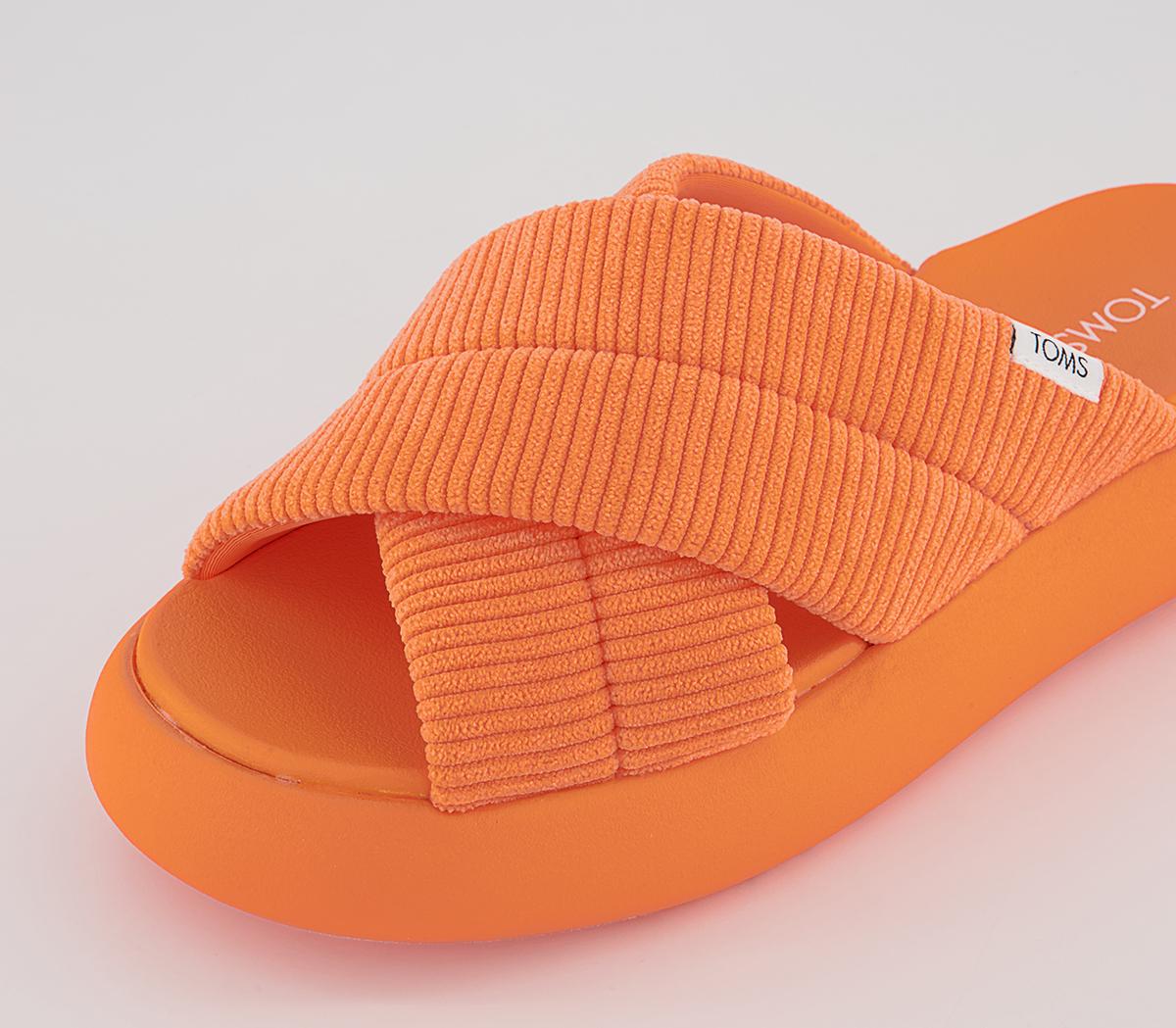 TOMS Mallow Crossover Slides TOMS Mallow Crossover Slides Neon Orange