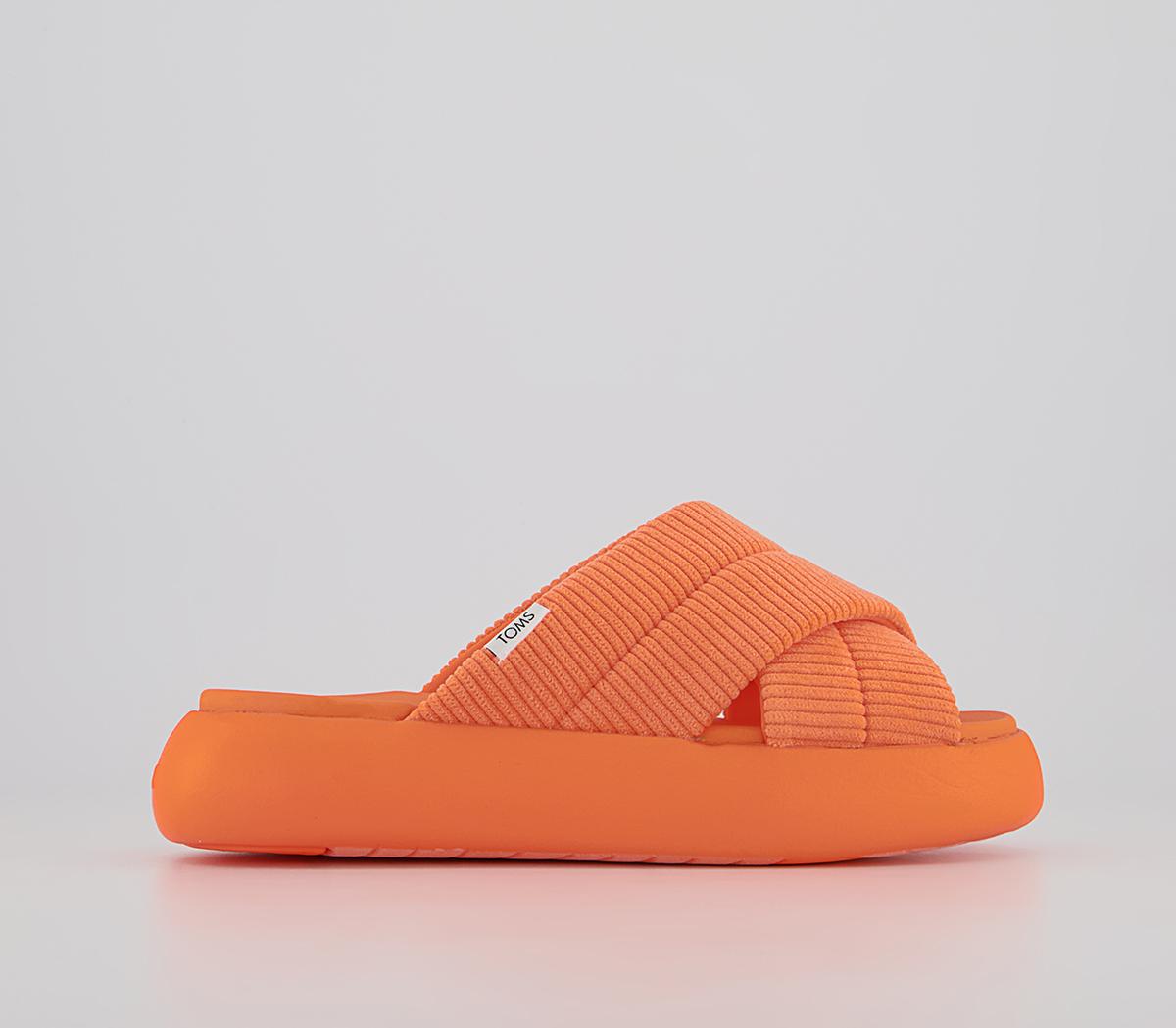 TOMS Mallow Crossover Slides TOMS Mallow Crossover Slides Neon Orange