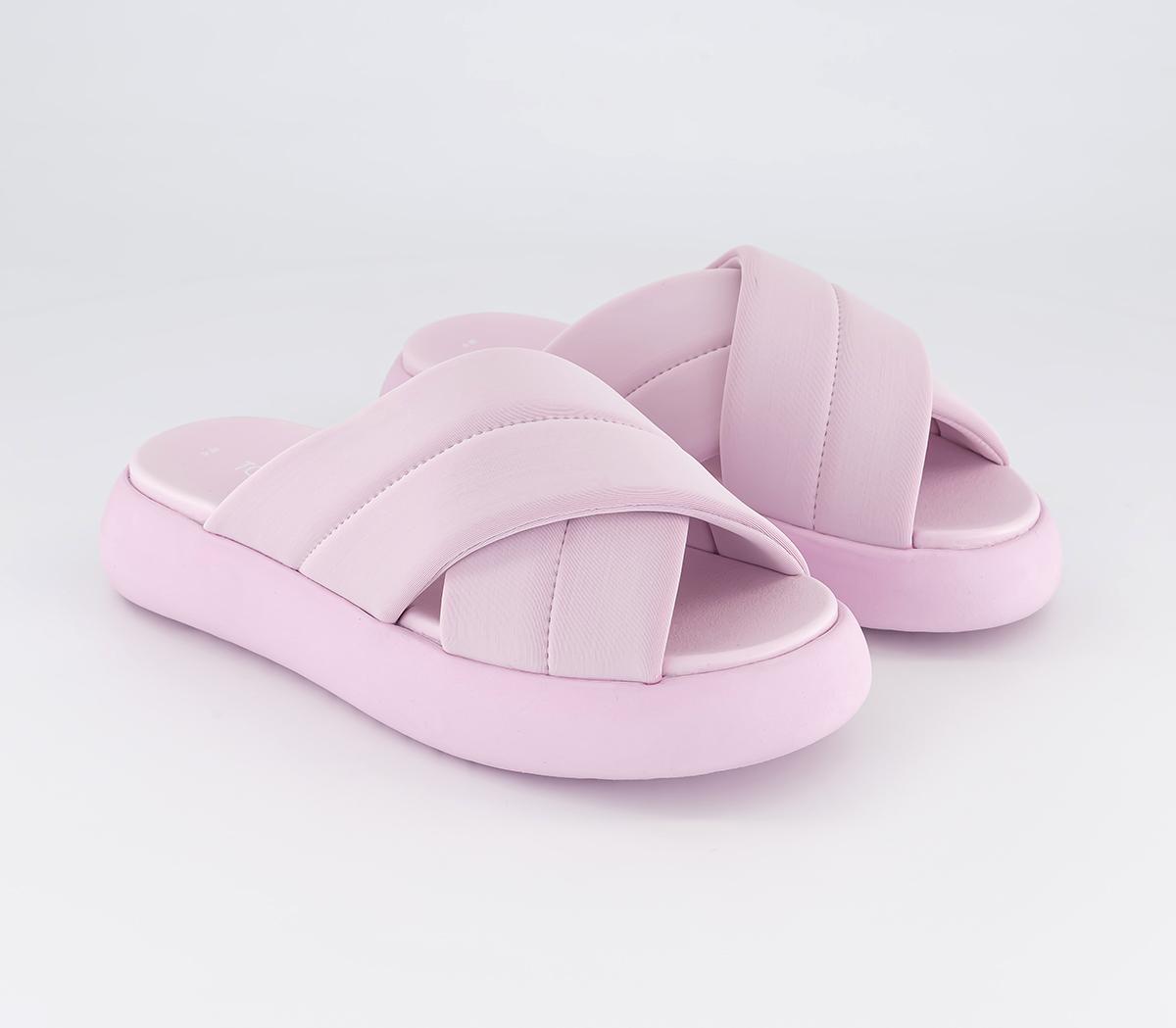 TOMS Mallow Crossover Slides Light Lilac - Women’s Sandals