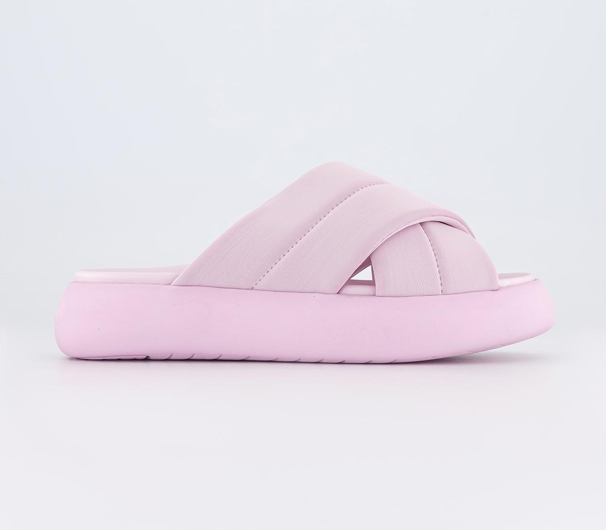 TOMS Mallow Crossover Slides Light Lilac - Women’s Sandals