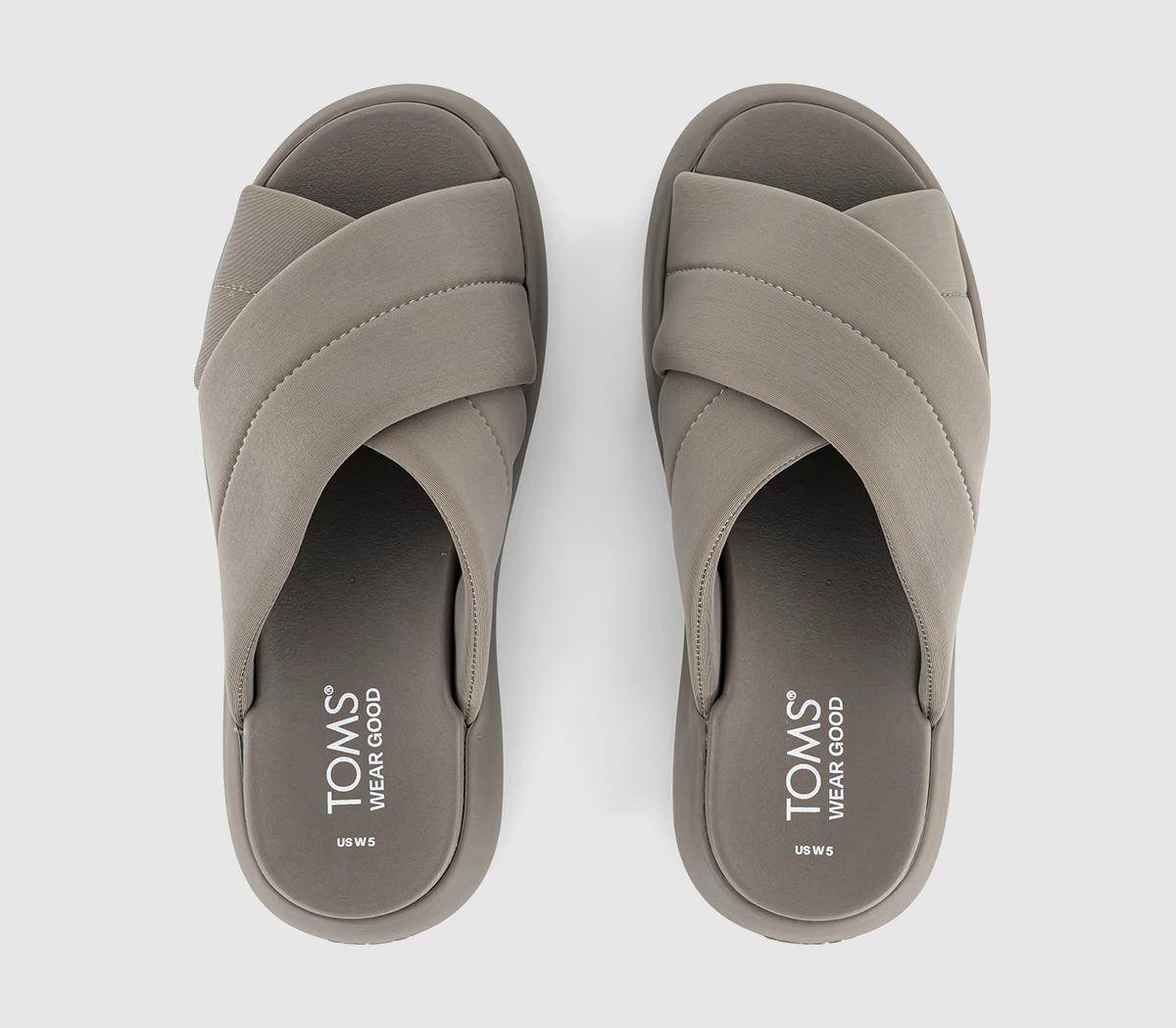 TOMSMallow Crossover SlidesDesert Taupe