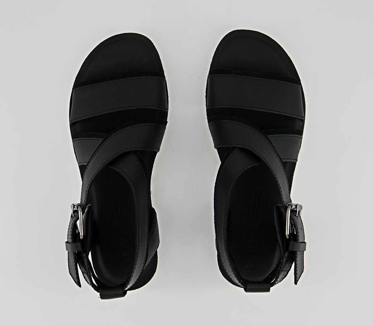 TOMS Sidney Tread Sandals TOMS Sidney Tread Sandals Black