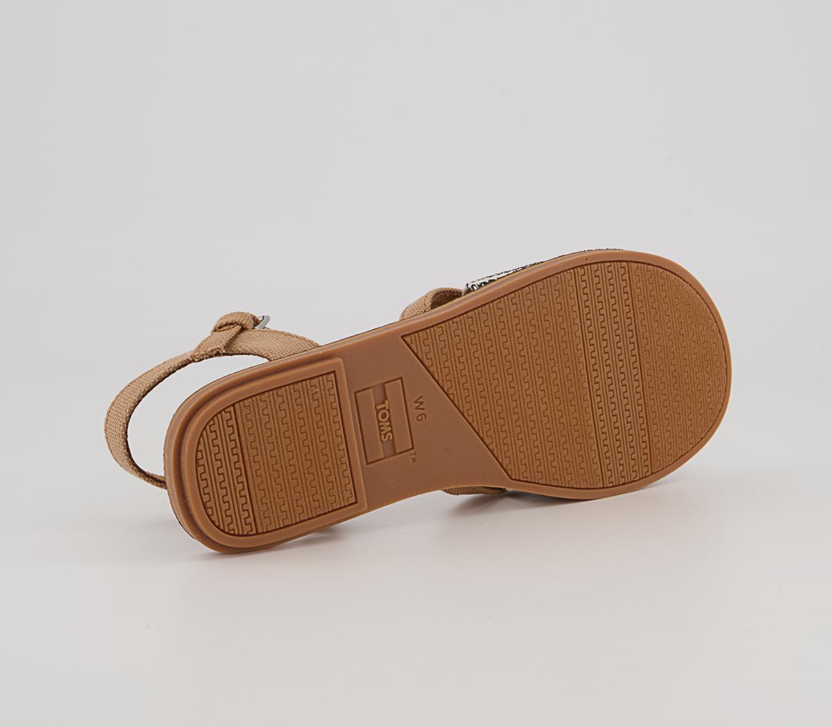 TOMS Lexie Sandals TOMS Lexie Sandals Doe Canvas Global Stripe