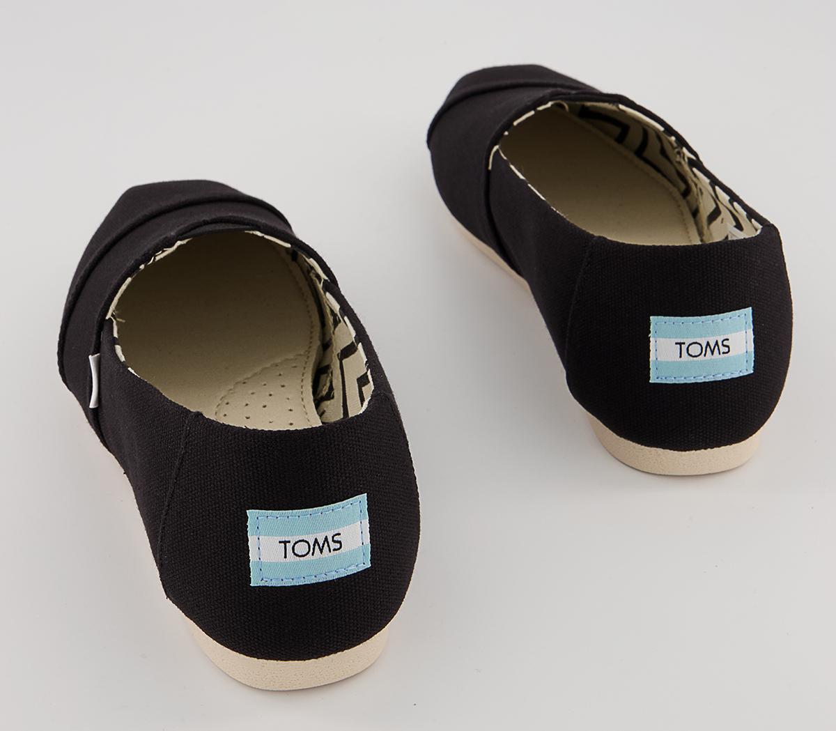 TOMSAlpargata Slip OnsBlack