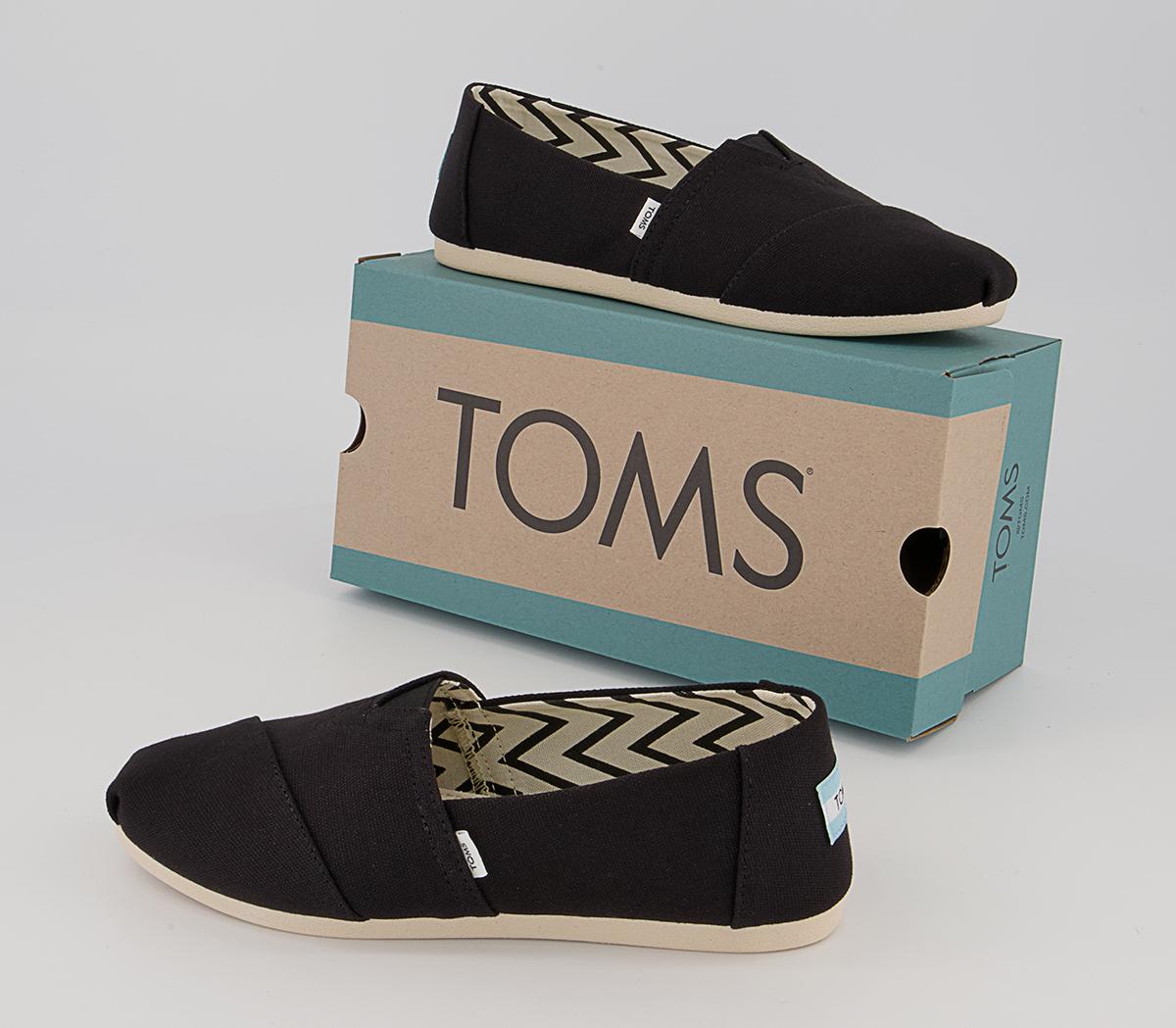 TOMSAlpargata Slip OnsBlack