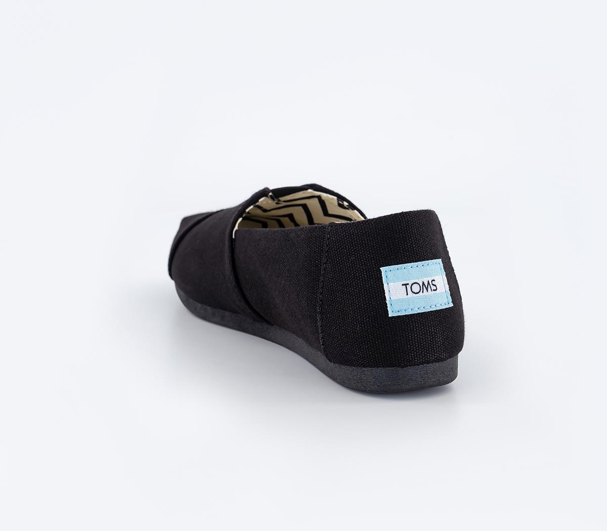 TOMS Alpargata Slip Ons TOMS Alpargata Slip Ons Black Black Recycled