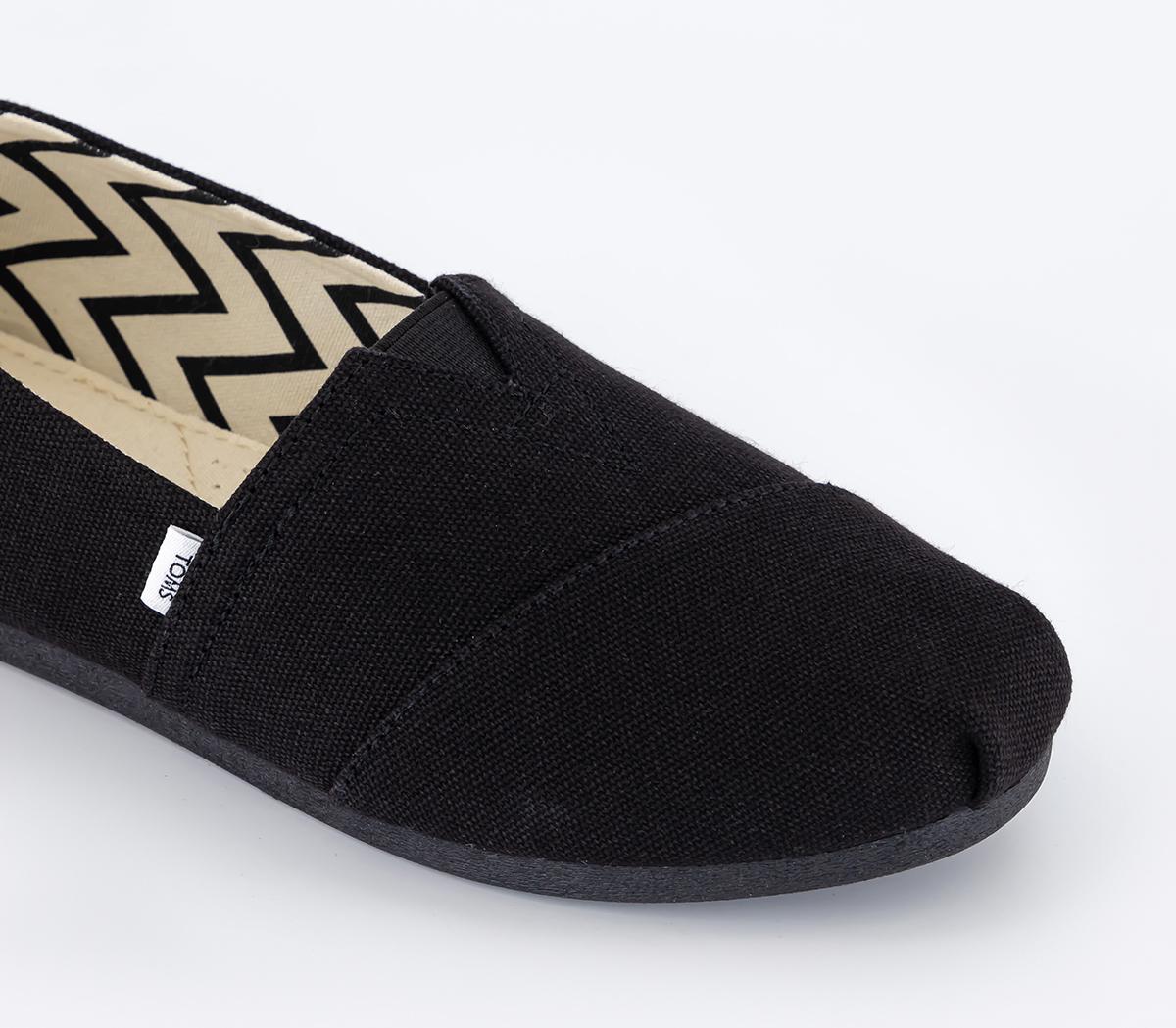 TOMS Alpargata Slip Ons TOMS Alpargata Slip Ons Black Black Recycled