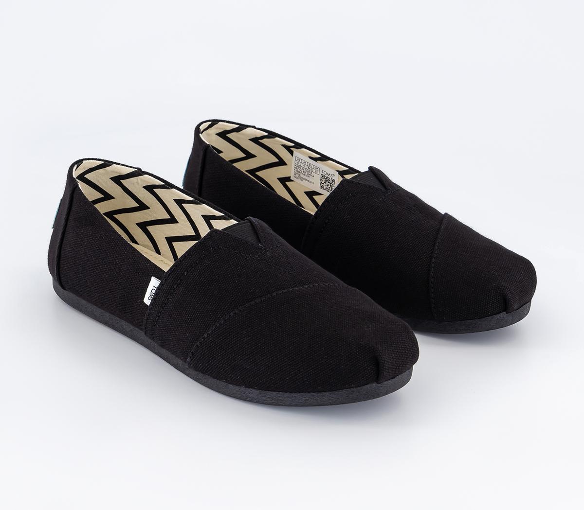 TOMS Alpargata Slip Ons TOMS Alpargata Slip Ons Black Black Recycled