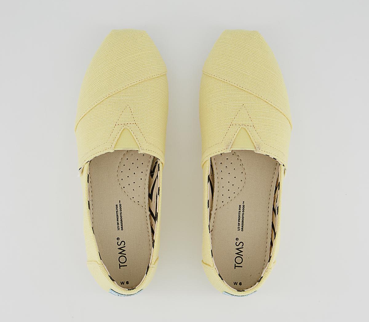 TOMS Alpargata Slip Ons TOMS Alpargata Slip Ons Banana Yellow