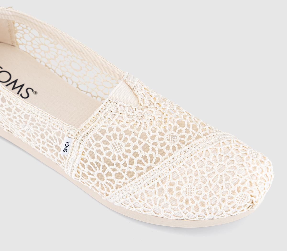 TOMSAlpargata FlatsNatural Moroccan Crochet