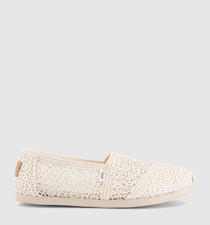 TOMS Alpargata Flats Natural Moroccan Crochet