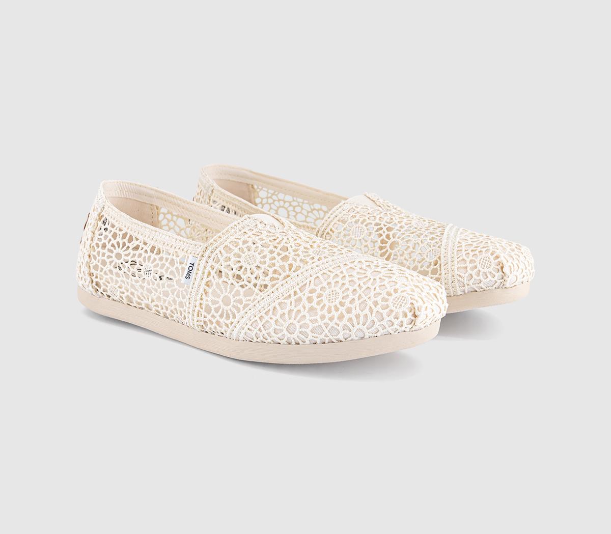 TOMSAlpargata FlatsNatural Moroccan Crochet