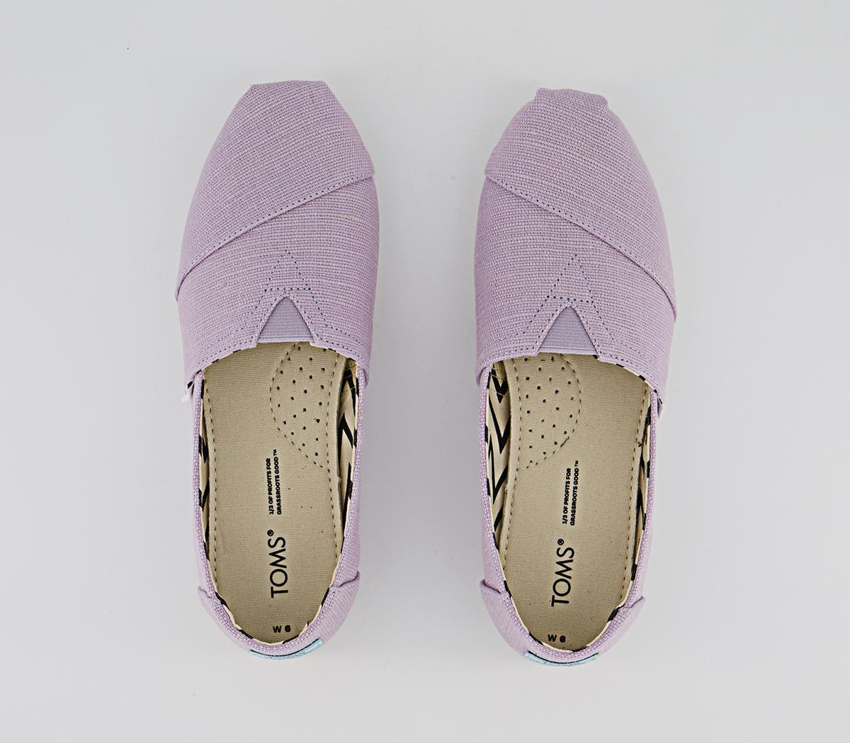 TOMS Alpargata Slip Ons TOMS Alpargata Slip Ons Light Orchid