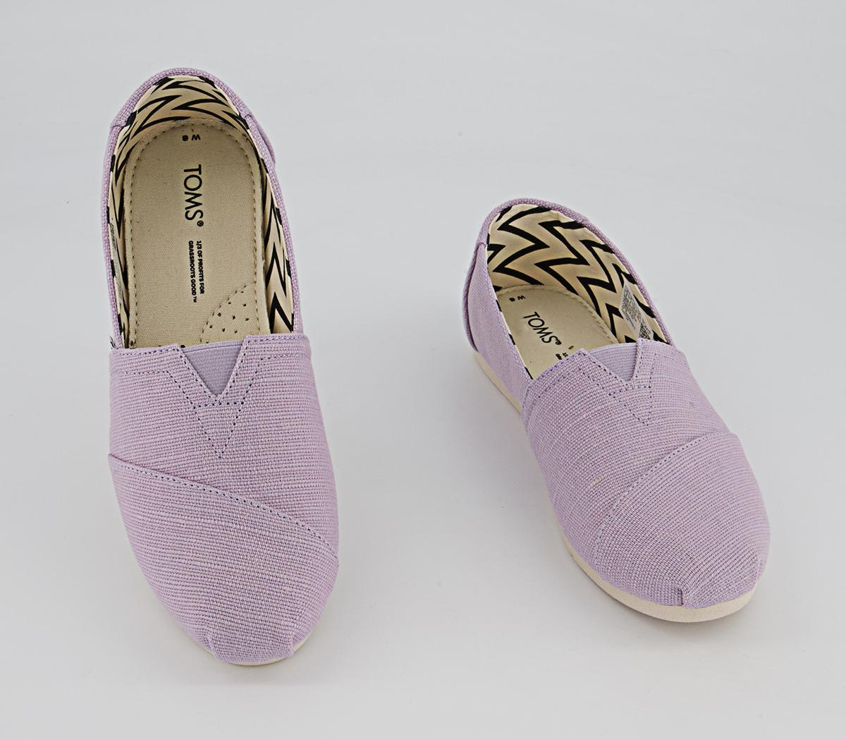 TOMS Alpargata Slip Ons TOMS Alpargata Slip Ons Light Orchid