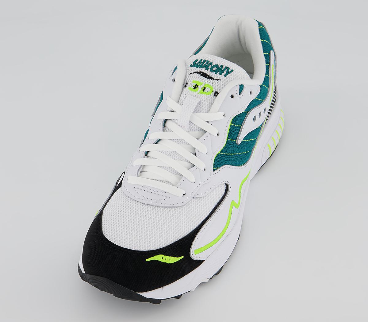 Saucony 3d Grid Hurricane Trainers Saucony 3d Grid Hurricane Trainers White Green