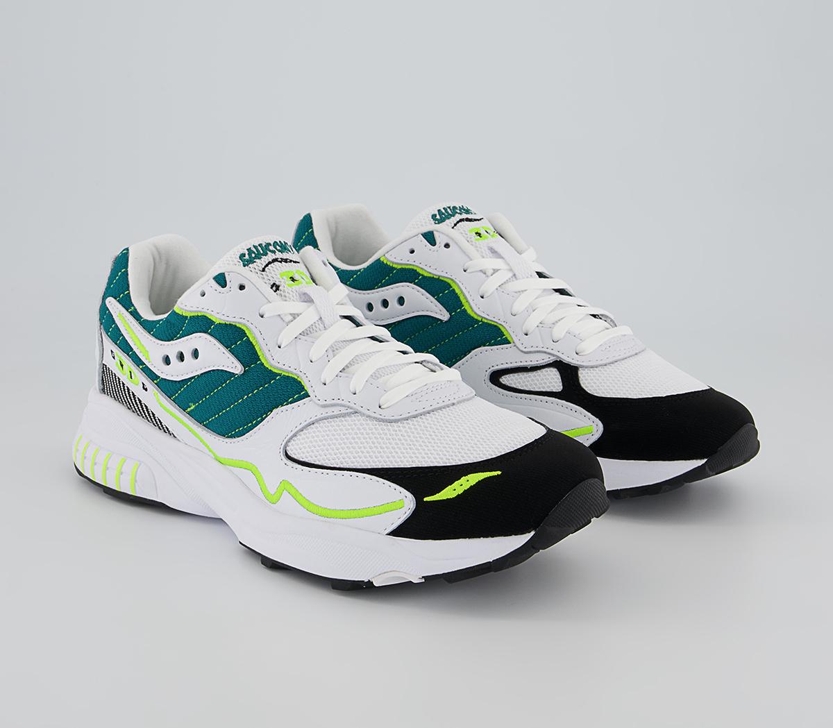 Saucony 3d Grid Hurricane Trainers Saucony 3d Grid Hurricane Trainers White Green