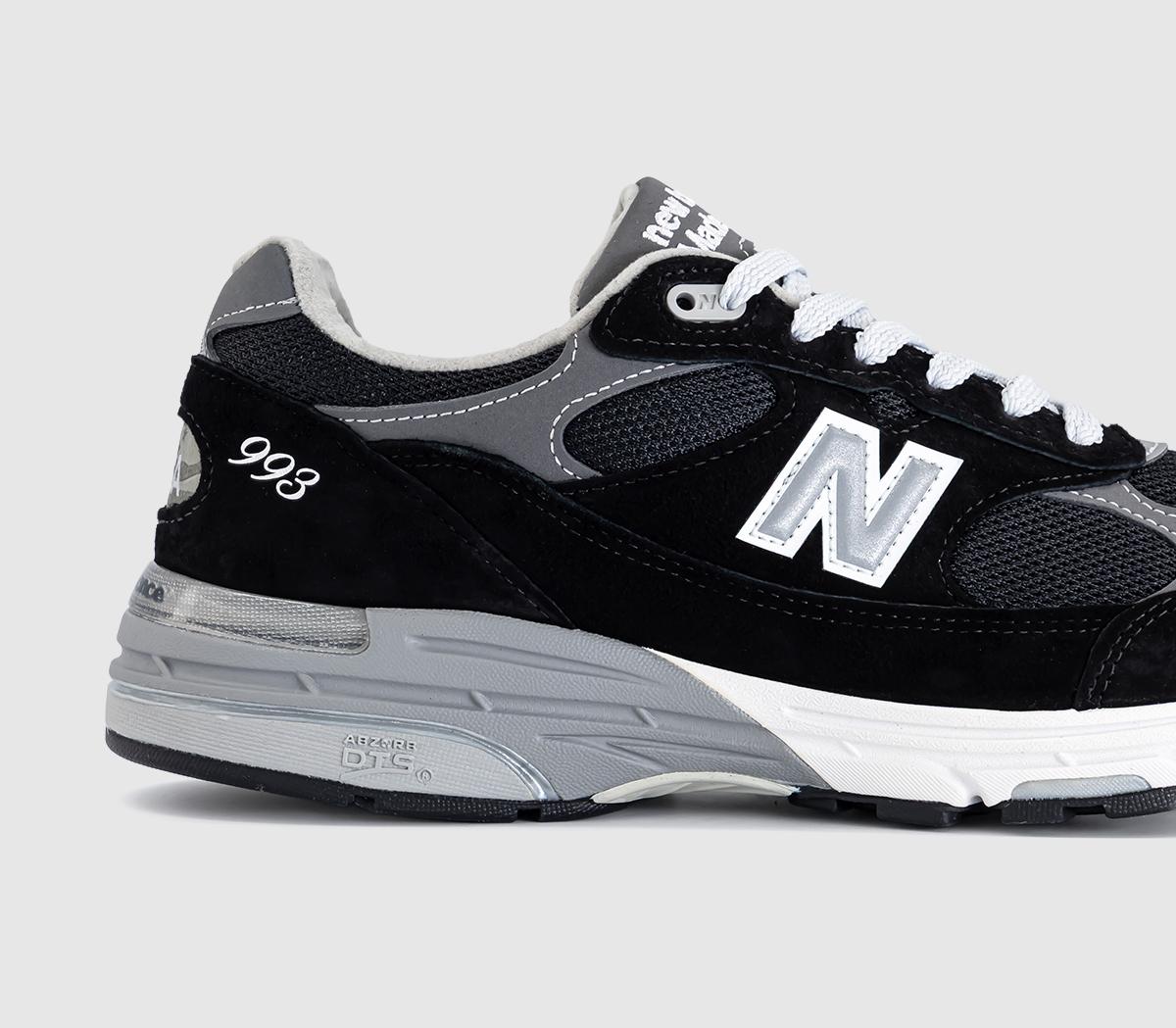 New Balance 993 Trainers Black White - Men's Trainers