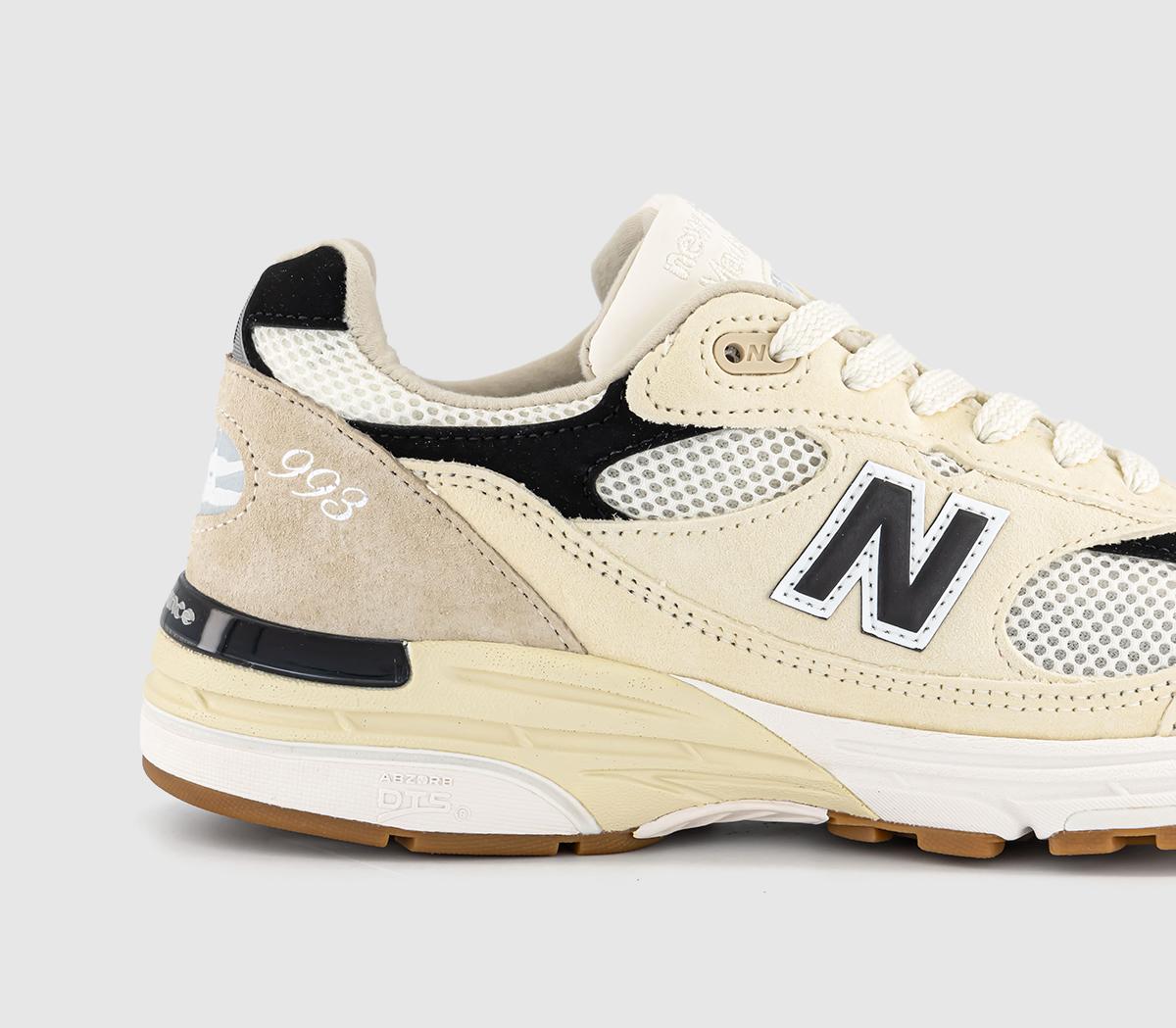 New Balance993 'Made in USA' TrainersSea Salt Black
