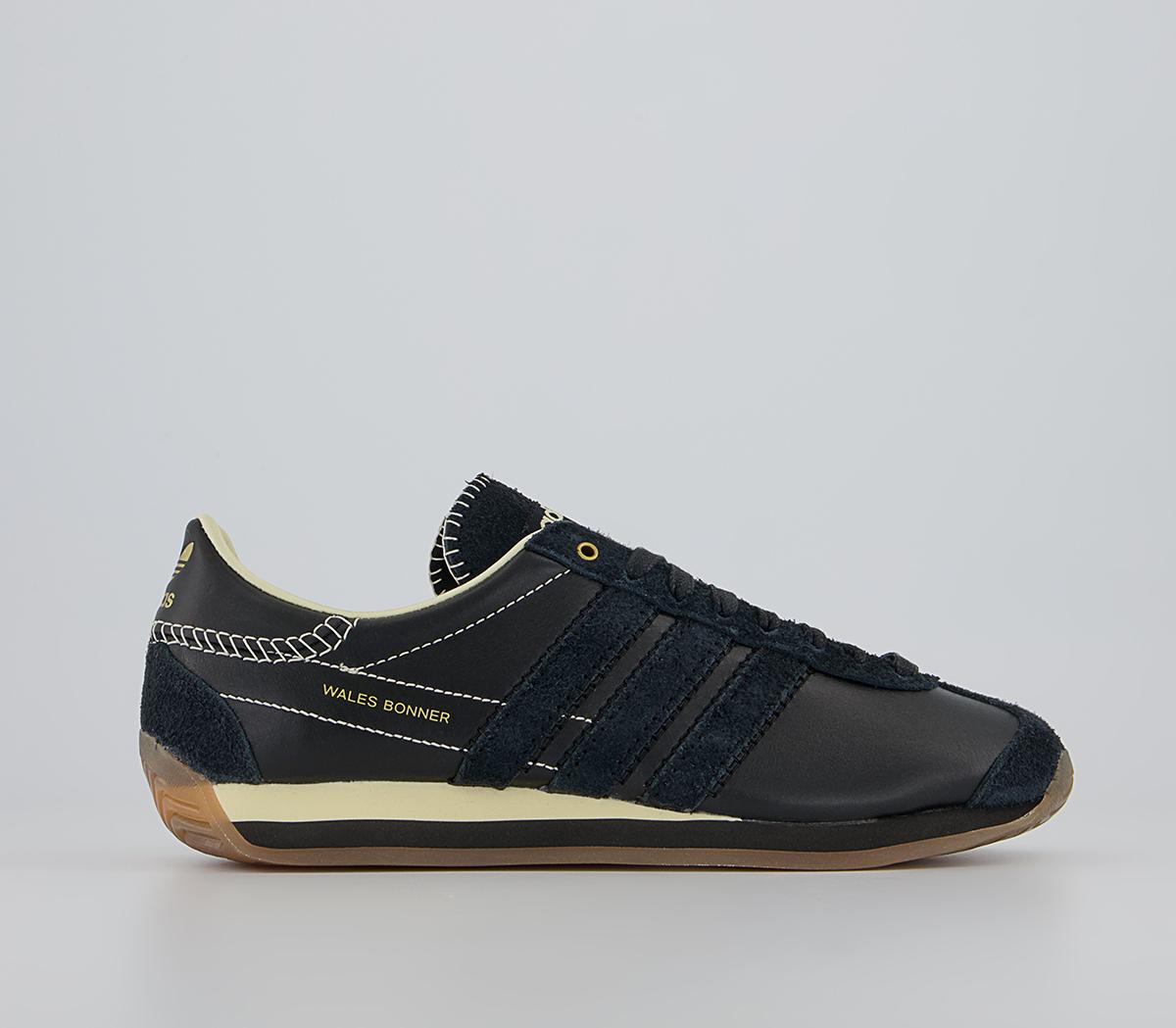 adidas ConsortiumWb Country TrainersCore Black Core Black Easy Yellow