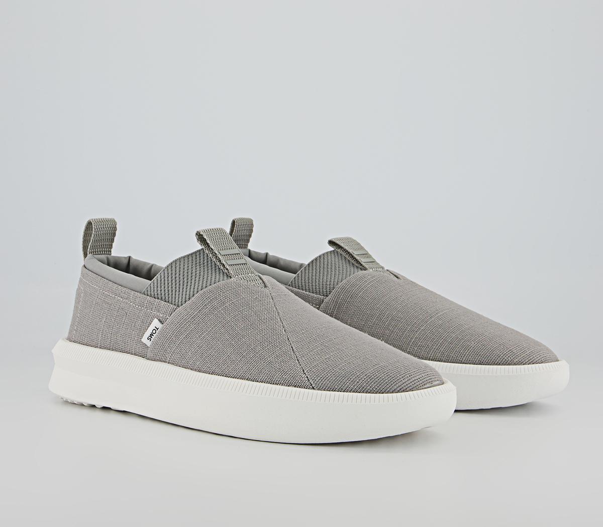 TOMS Alpargata Rover Slip Ons TOMS Alpargata Rover Slip Ons Drizzle Grey Heritage Canvas