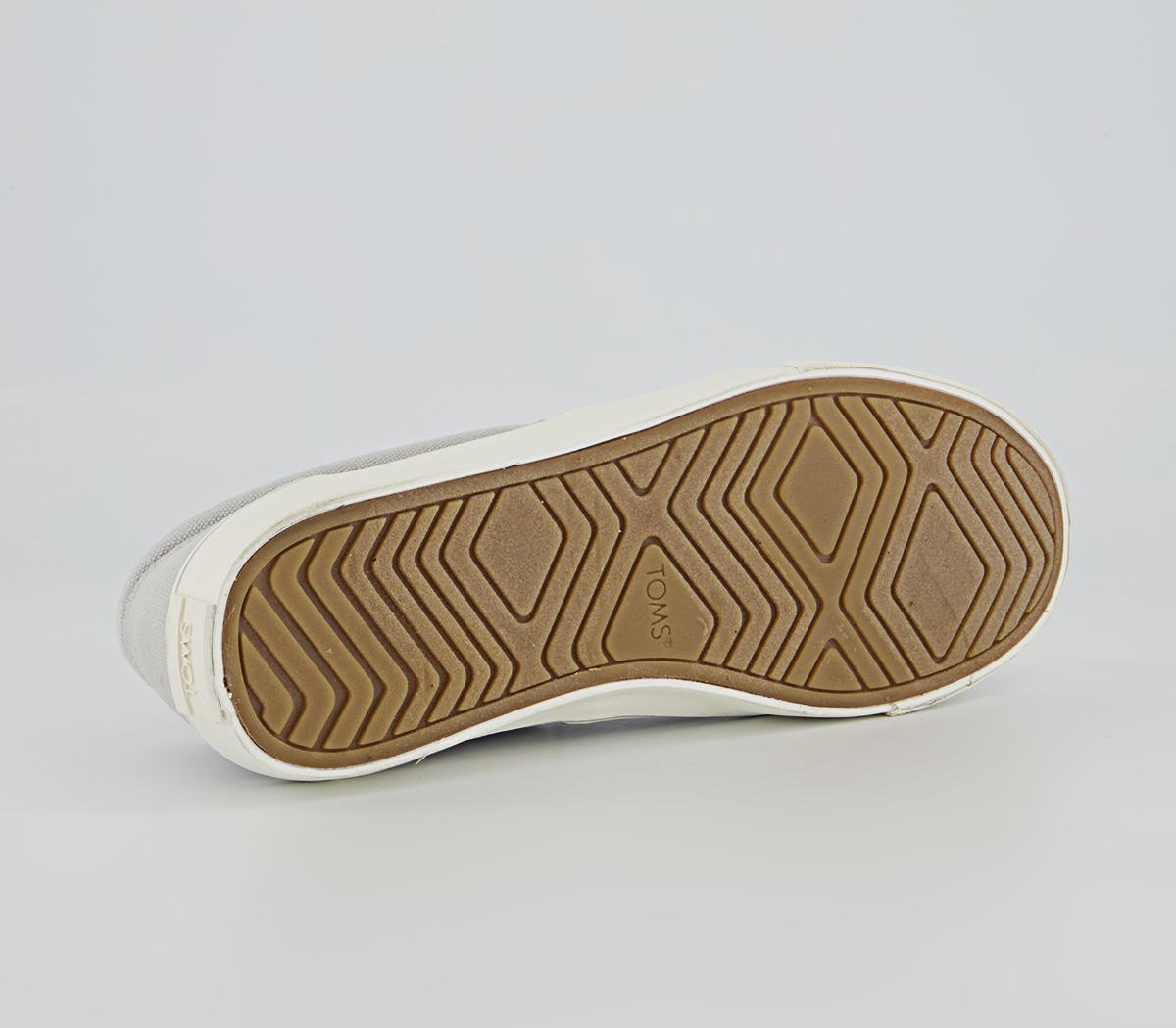 TOMS Alpargata Fenix Slip Ons TOMS Alpargata Fenix Slip Ons Lunar Grey Washed Canvas