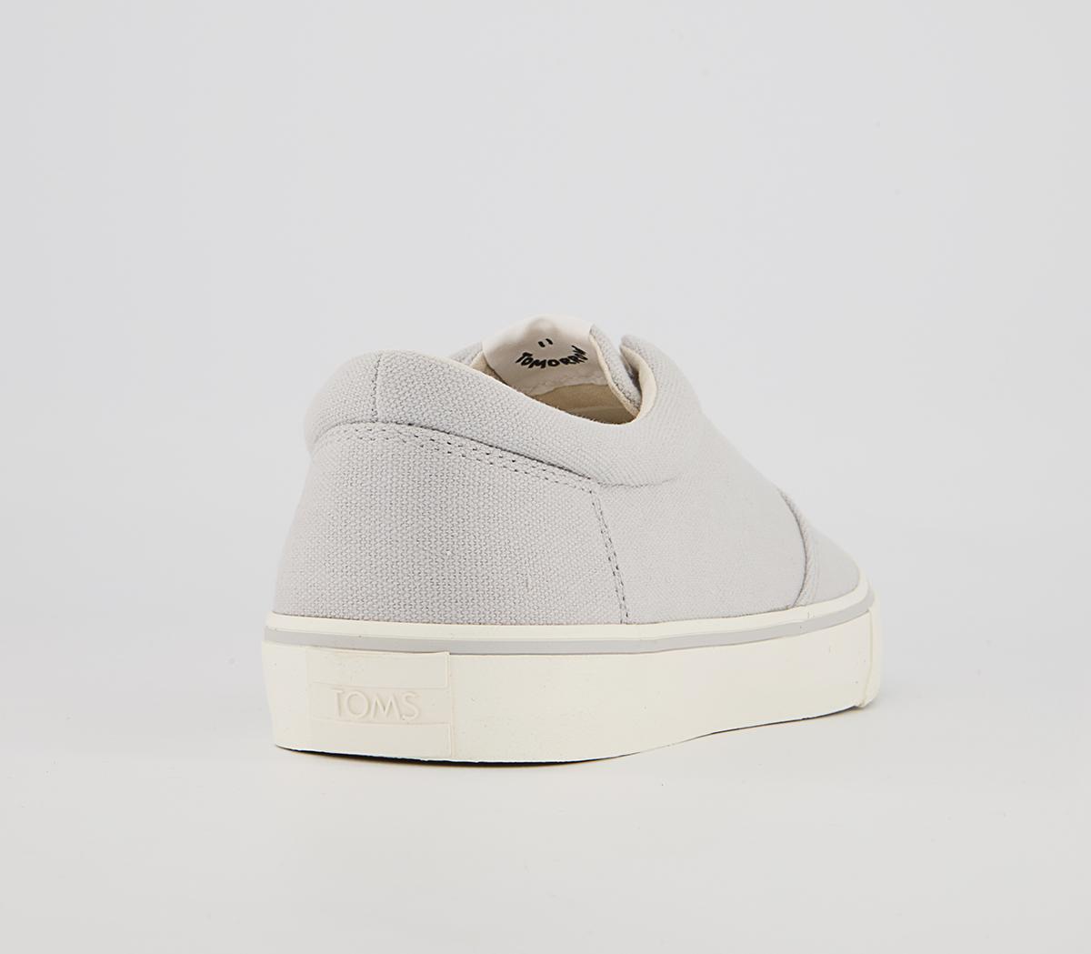 TOMS Alpargata Fenix Lace Up Trainers TOMS Alpargata Fenix Lace Up Trainers Lunar Grey Washed Canvas
